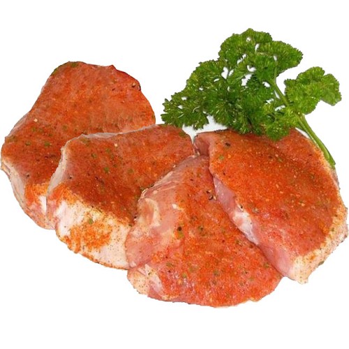 Bio-Schweinerückensteaks mariniert – 4 x 180g marinierte BBQ
