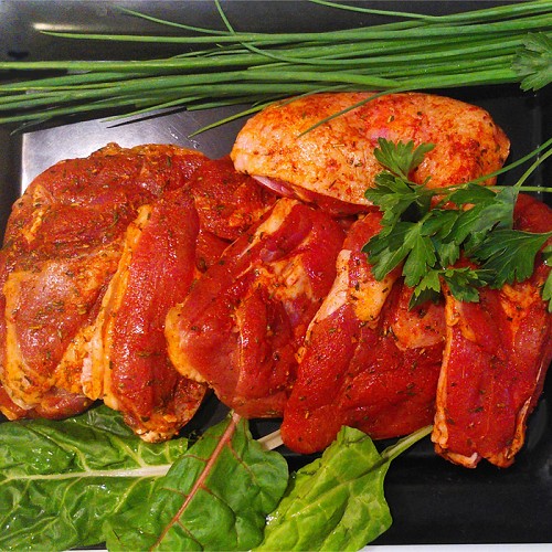 Putensteaks aus der Keule, mariniert 2x200g