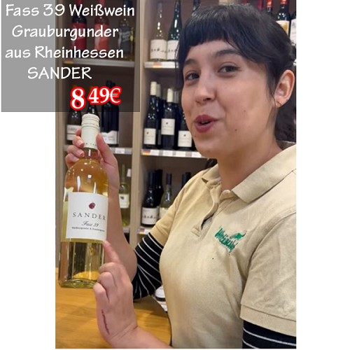 Fass 39 Weißwein Grauburgunder aus Rheinhessen 75cl