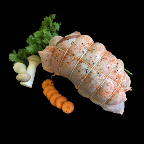 Bio Putenkeulenbraten gefüllt mit Kräutern-Champignons ca. 900g - Wiegegewicht
